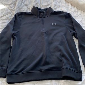 Men's large black Under Armour quarter zip